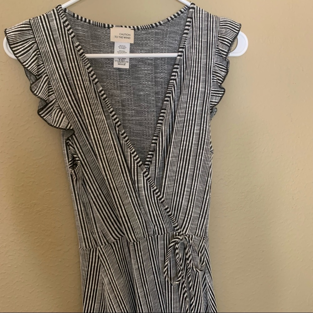 black and white dress